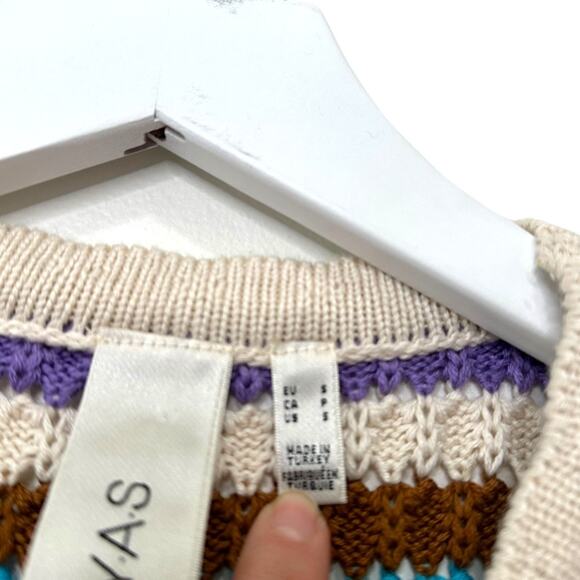 Y.A.S Crochet in Multi Stripe Tank Size Small - Picture 2 of 9